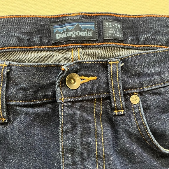 Patagonia Dark Wash Straight Jeans size 32x34 - Picture 5 of 9